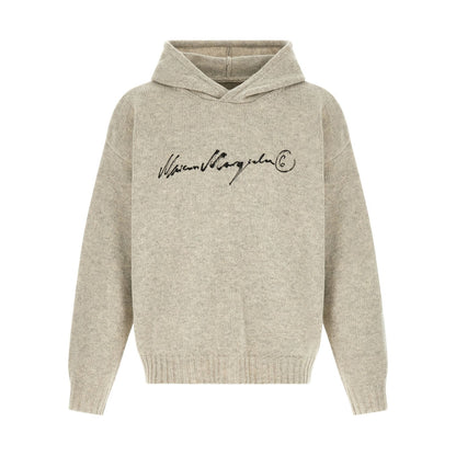 MM6 Maison Margiela Gray Wool Cardigan
