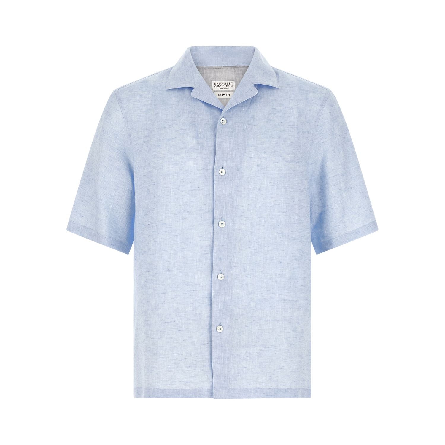 Brunello Cucinelli Blue Linen Blouse