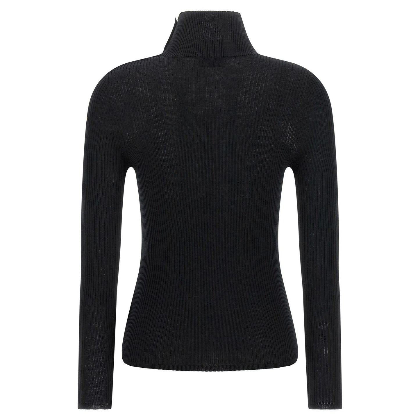 Moncler Black Virgin Wool Cardigan