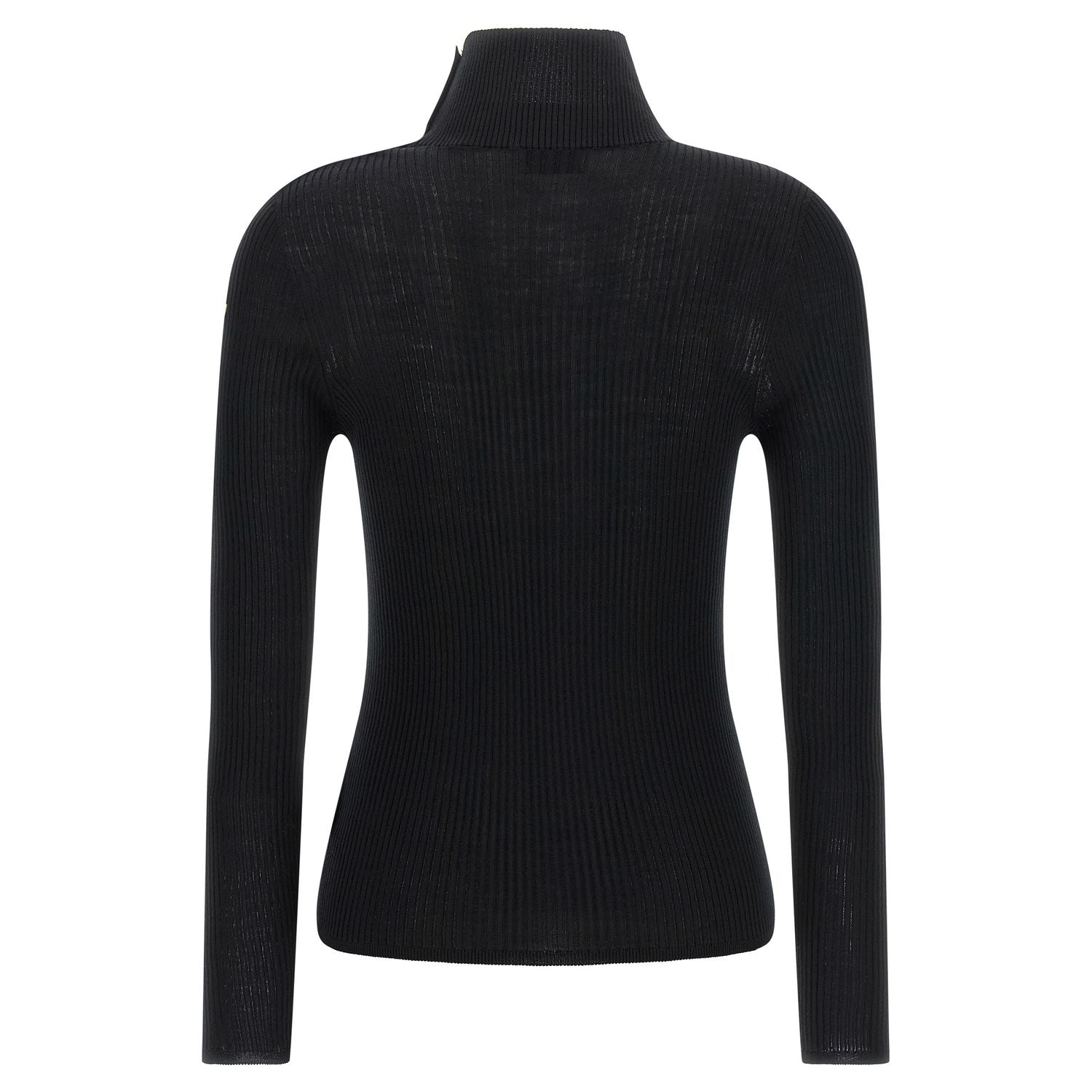 Moncler Black Virgin Wool Cardigan