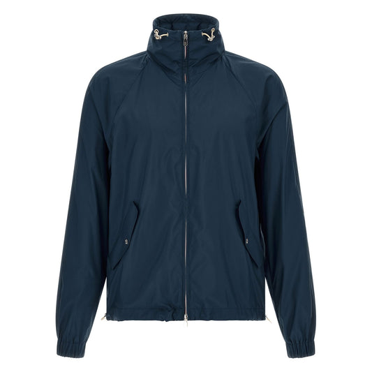 Brunello Cucinelli Blue Polyester Full-Length Jacket