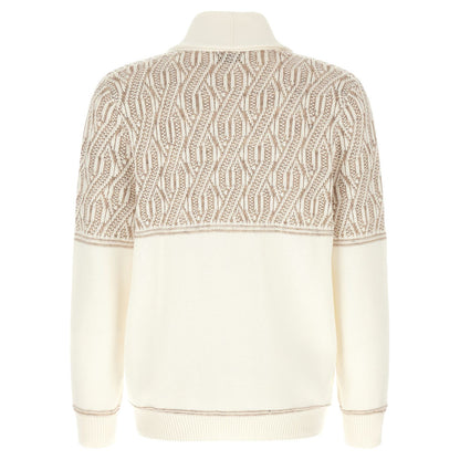 Brunello Cucinelli Beige Cotton Cardigan