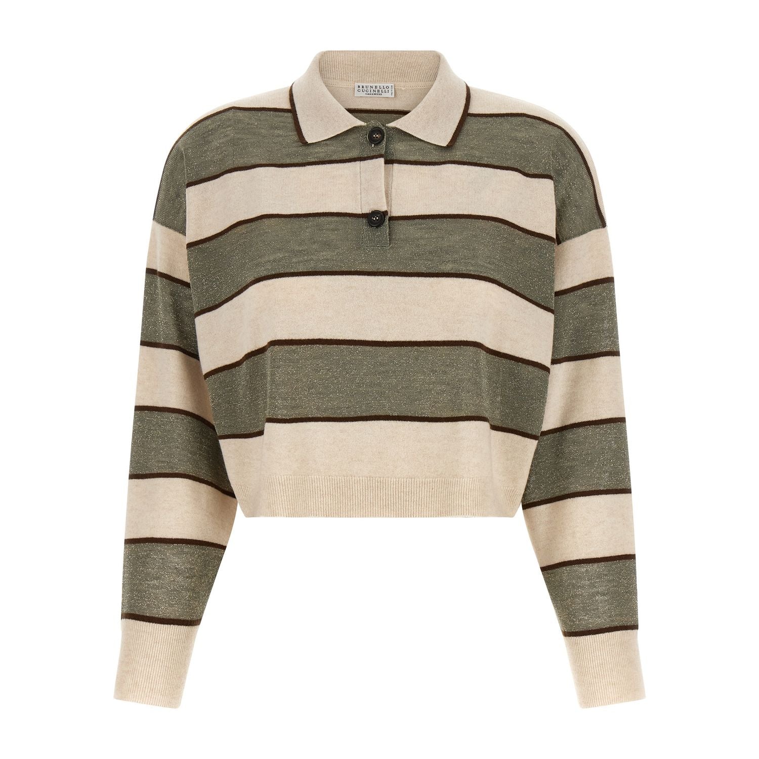 Brunello Cucinelli Multicolor Virgin Wool Polo Shirt