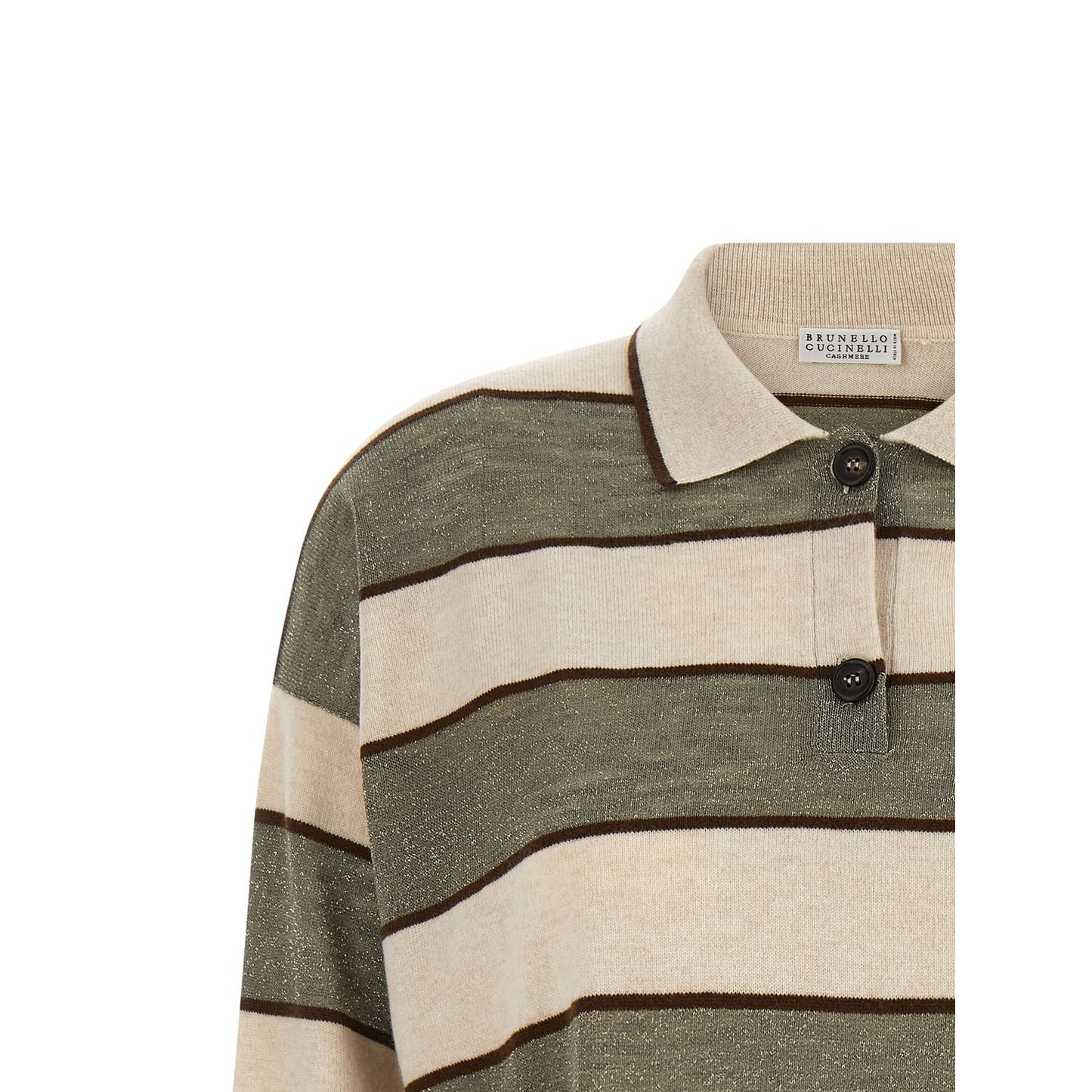 Brunello Cucinelli Multicolor Virgin Wool Polo Shirt