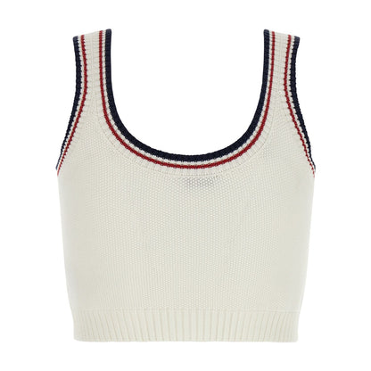 Brunello Cucinelli White Cotton Top