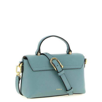 Furla Blue Calfskin Handbag