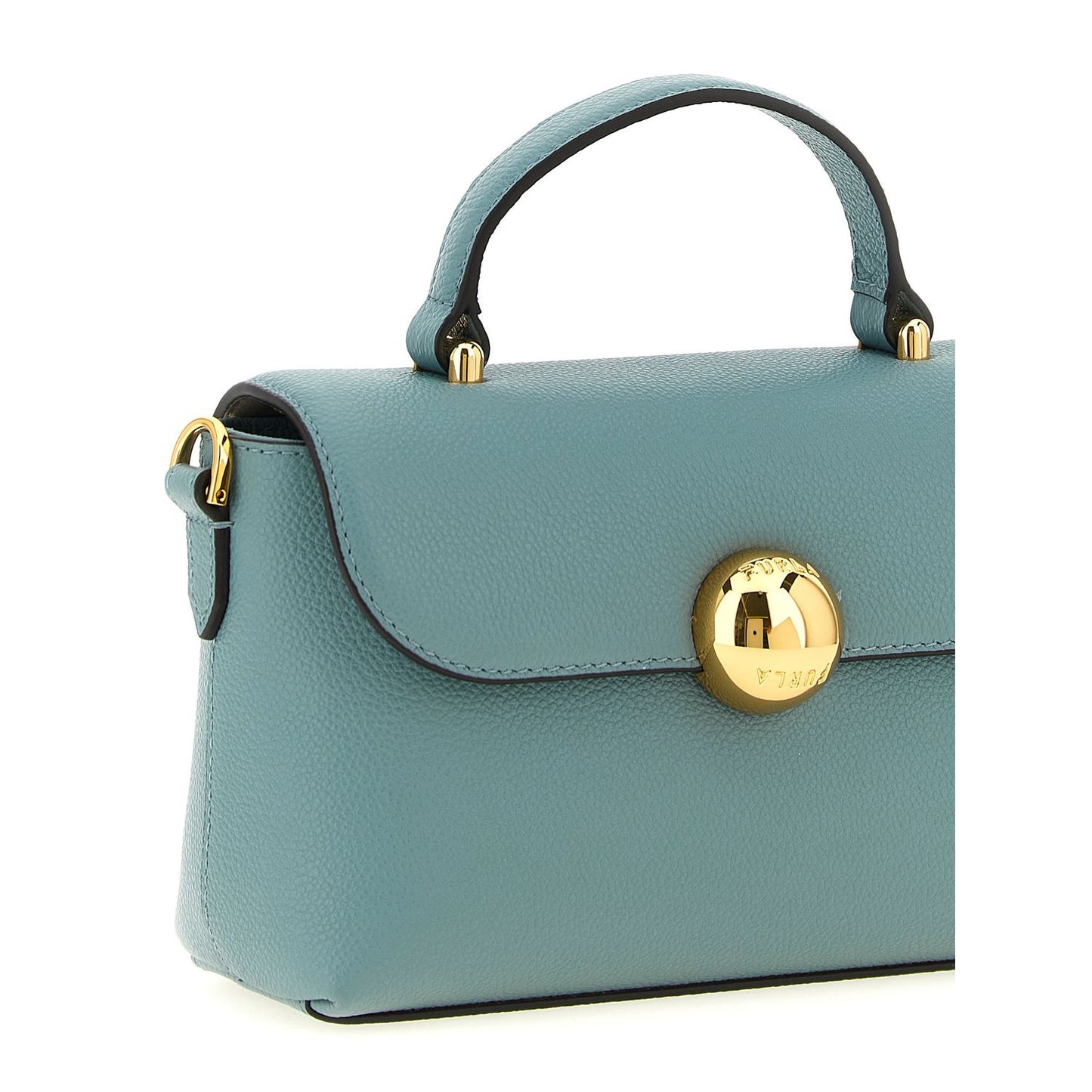Furla Blue Calfskin Handbag