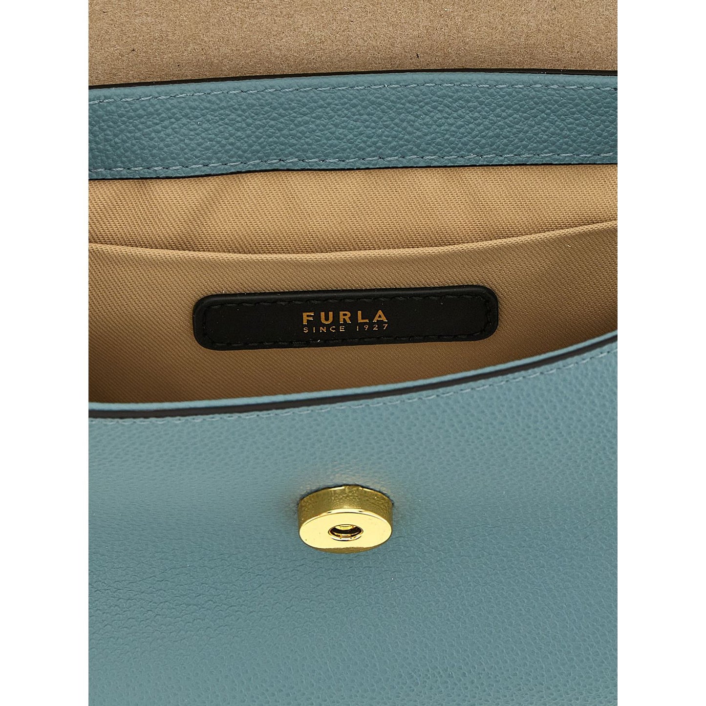 Furla Blue Calfskin Handbag