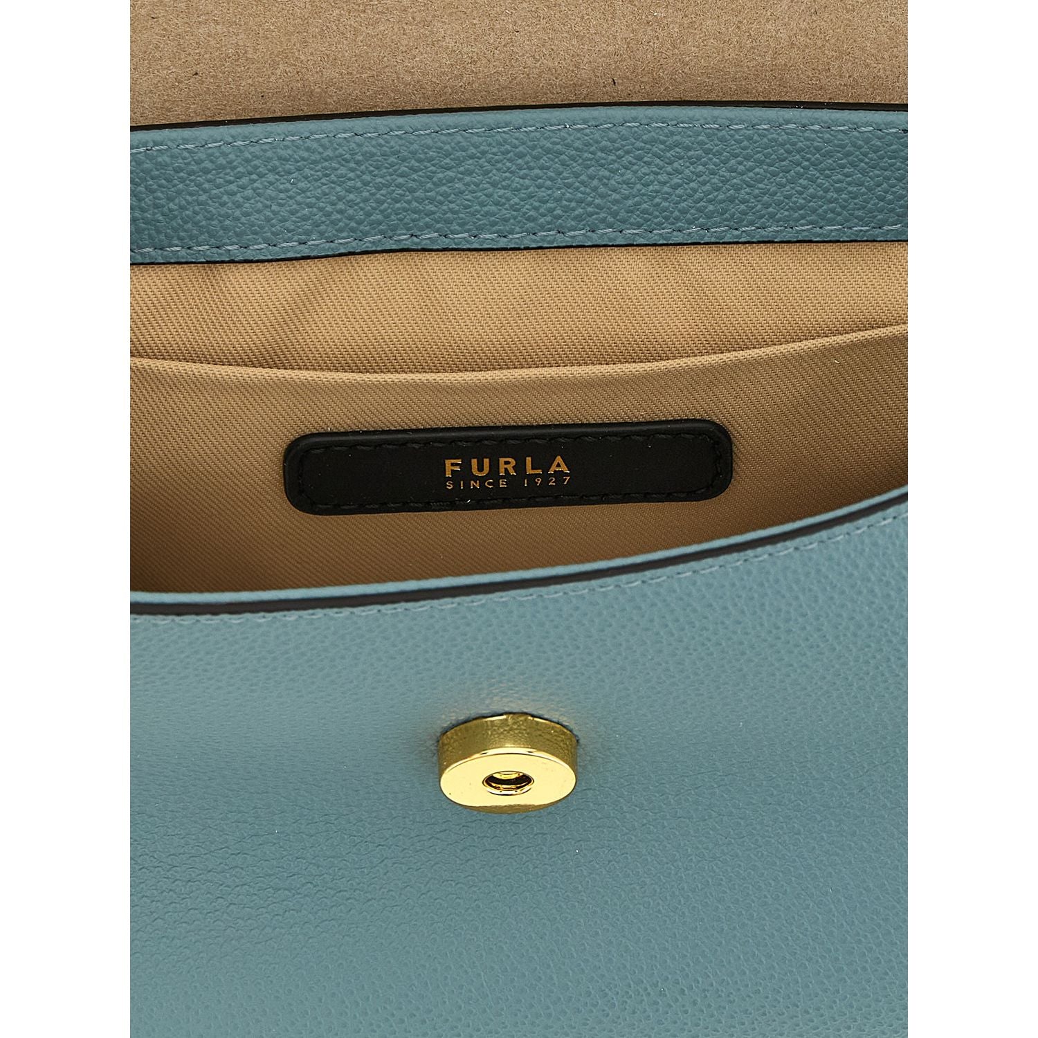 Furla Blue Calfskin Handbag