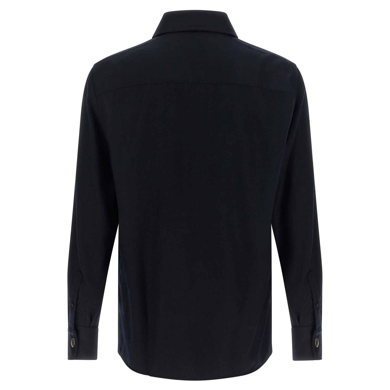Brunello Cucinelli Blue Virgin Wool Blouse