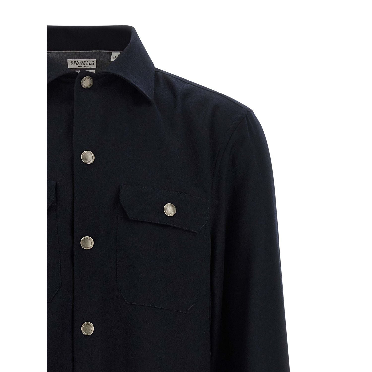 Brunello Cucinelli Blue Virgin Wool Blouse