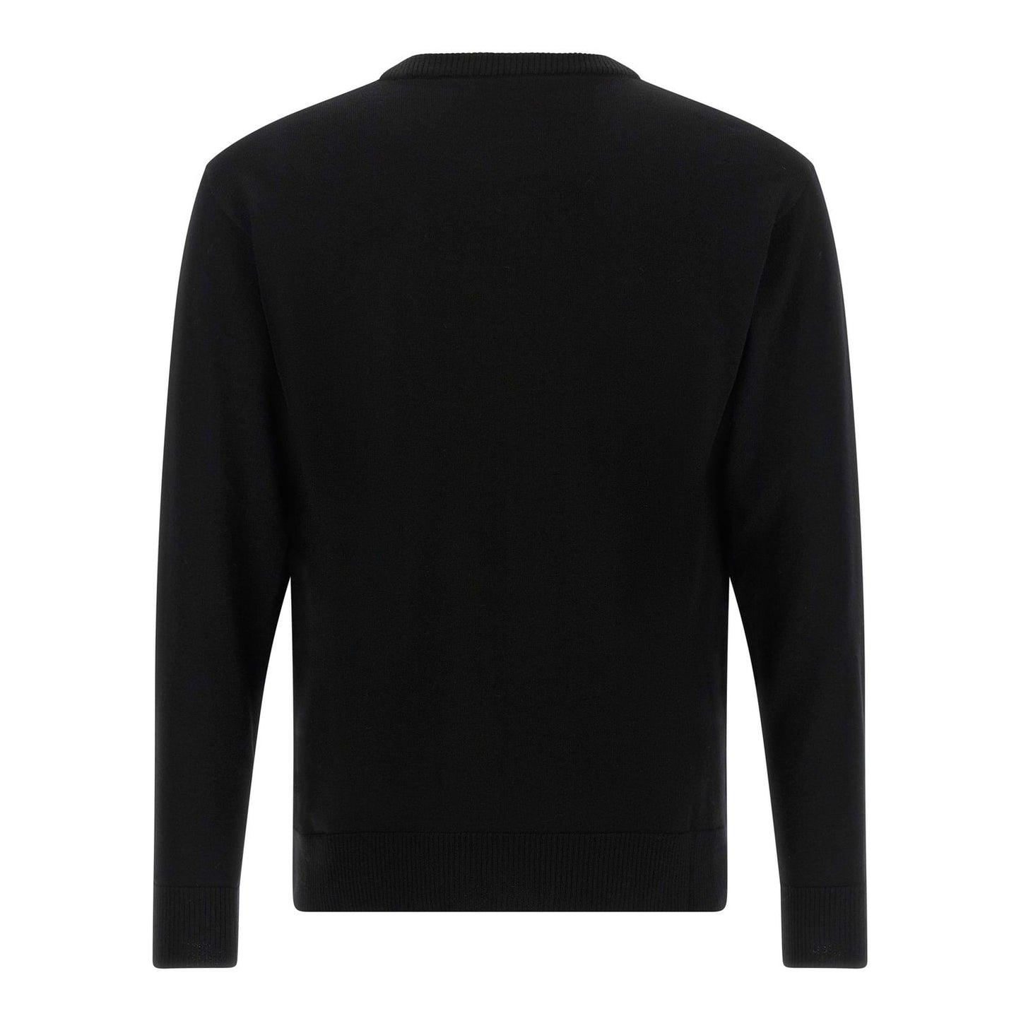 Moschino Black Virgin Wool Cardigan