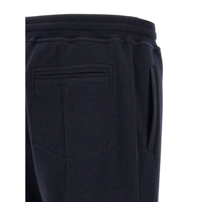 Brunello Cucinelli Blue Cotton Joggers (Workout Pants)