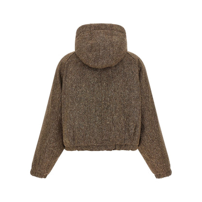 Brunello Cucinelli Brown Virgin Wool Full-Length Jacket