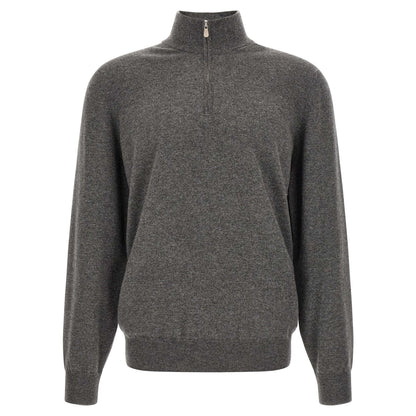 Brunello Cucinelli Gray Cashmere Cardigan