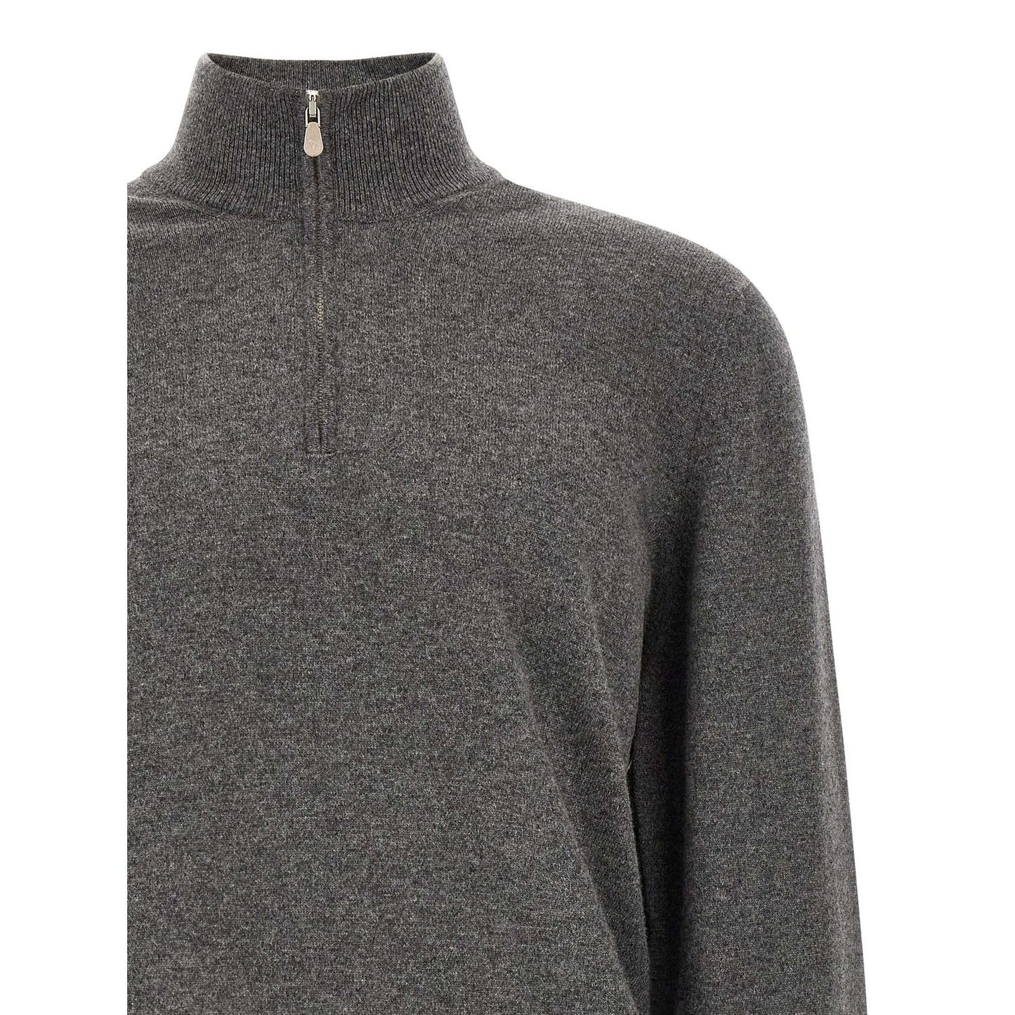 Brunello Cucinelli Gray Cashmere Cardigan
