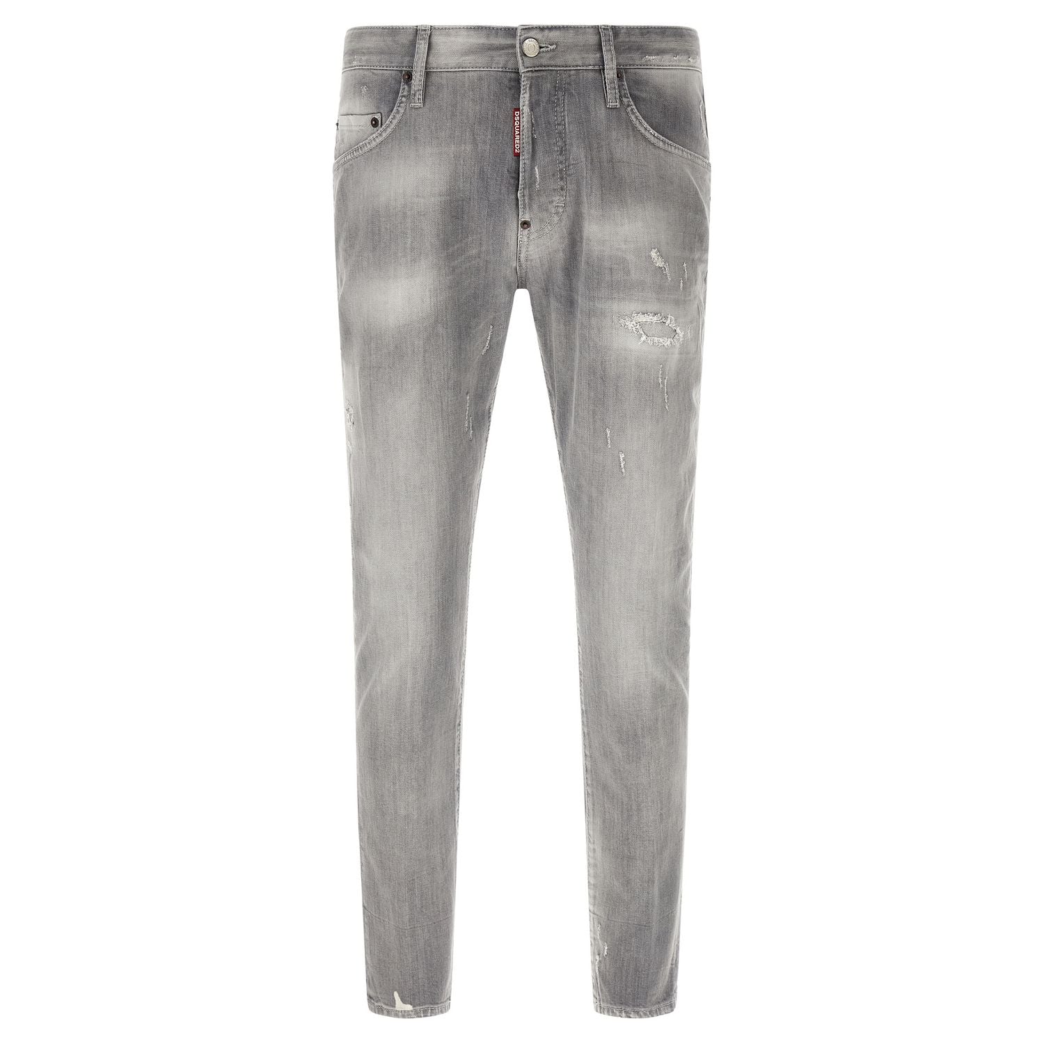 Dsquared² Gray Cotton Tapered Jeans