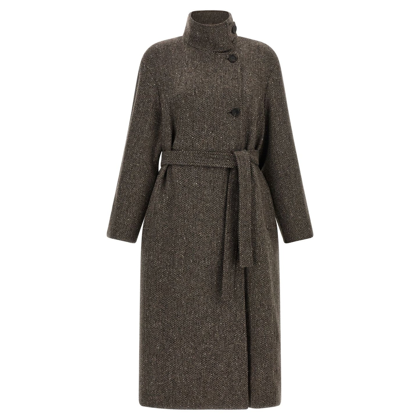 Brunello Cucinelli Brown Virgin Wool Coat