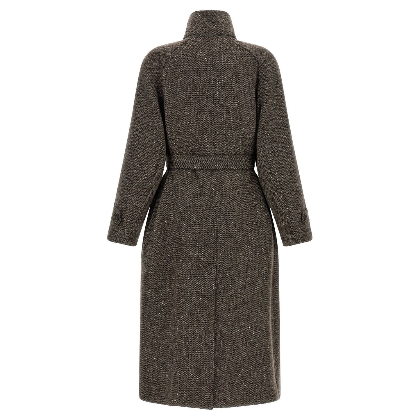 Brunello Cucinelli Brown Virgin Wool Coat