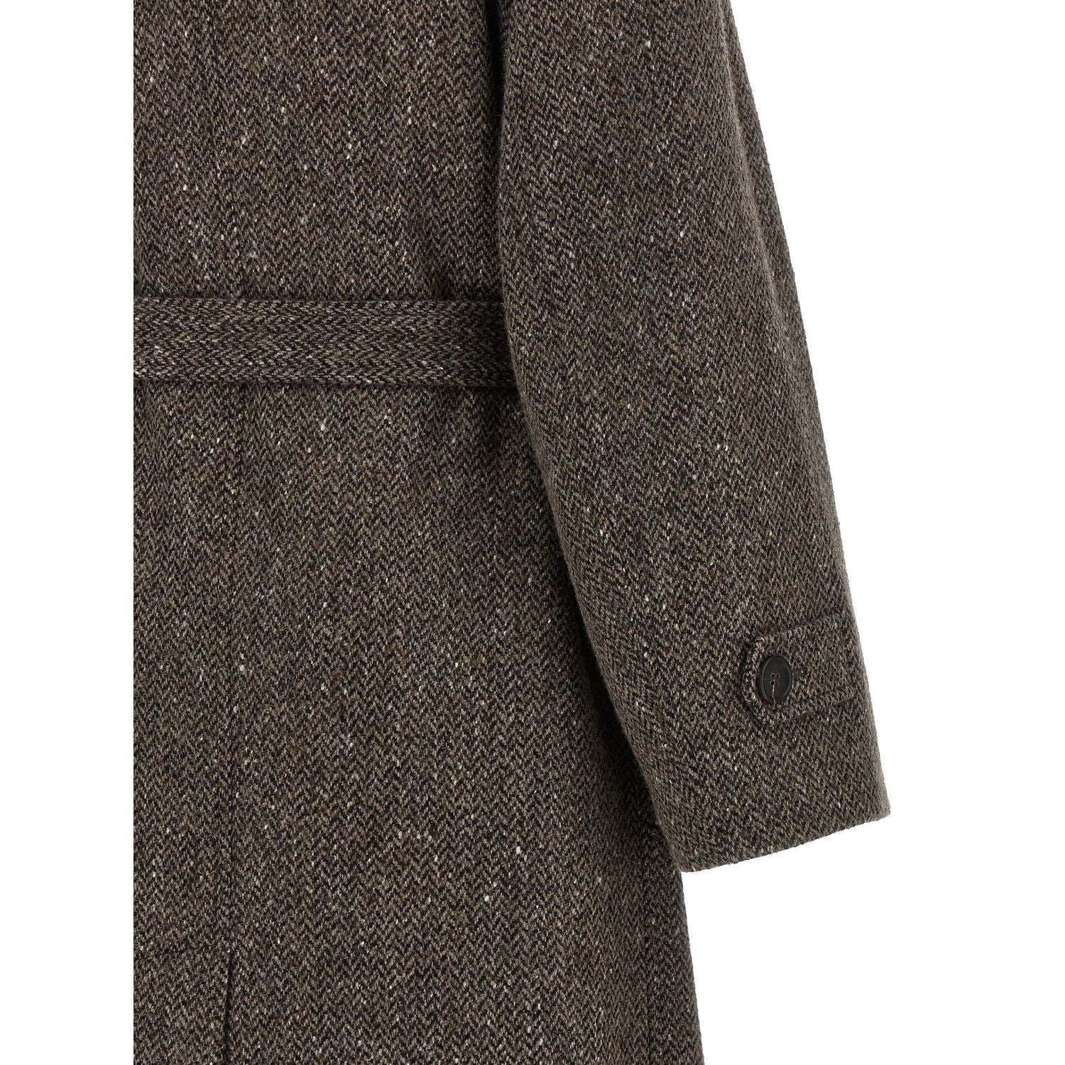 Brunello Cucinelli Brown Virgin Wool Coat