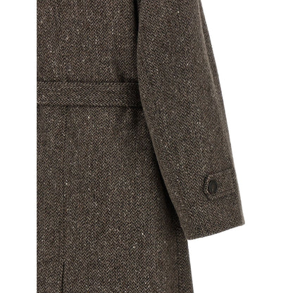 Brunello Cucinelli Brown Virgin Wool Coat