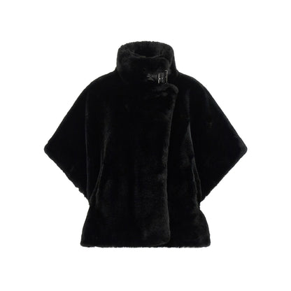 PINKO Black Polyester Coat
