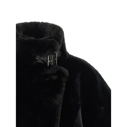 PINKO Black Polyester Coat