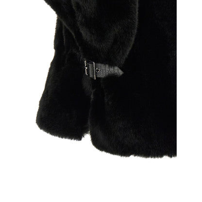 PINKO Black Polyester Coat