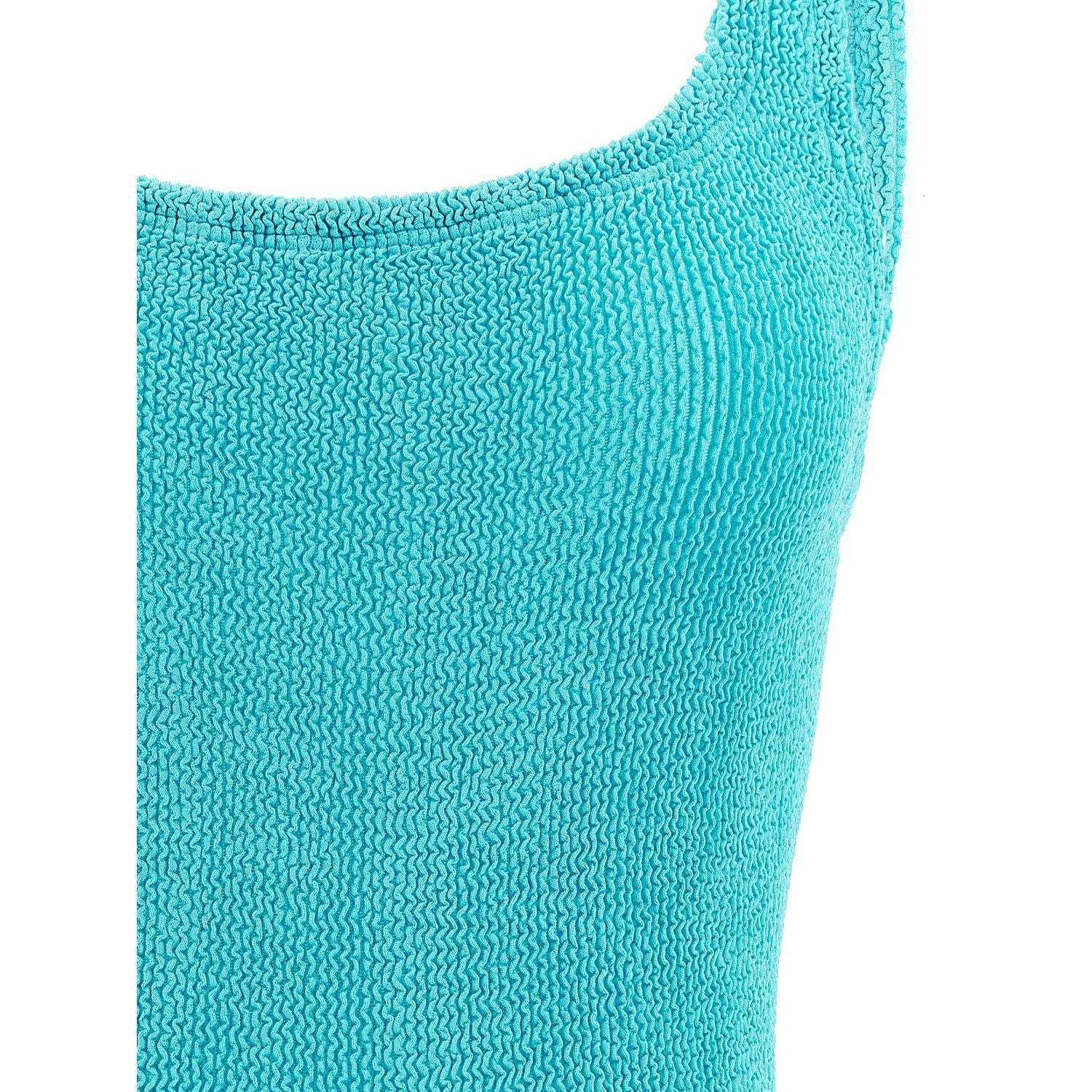 Hunza G Blue Polyamide One-Piece Swimsuit