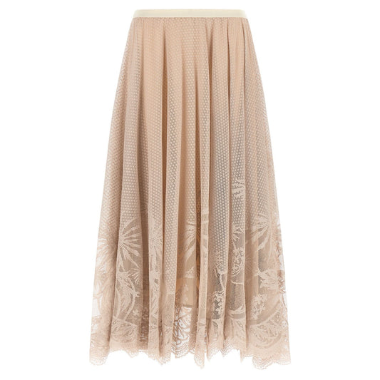 Fabiana Filippi Multicolor Cotton Midi Skirt