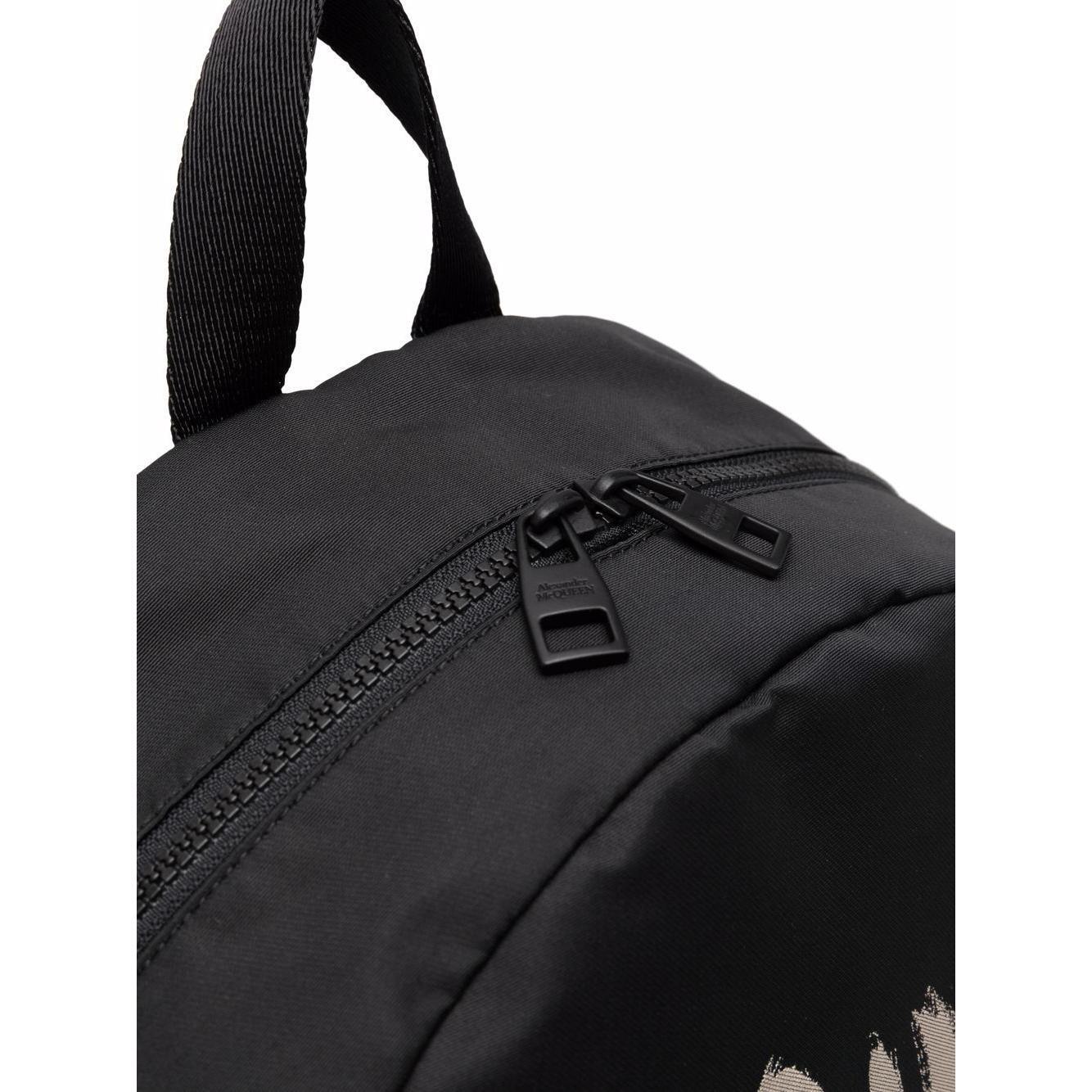 Front view with bag zipped and handles upright.