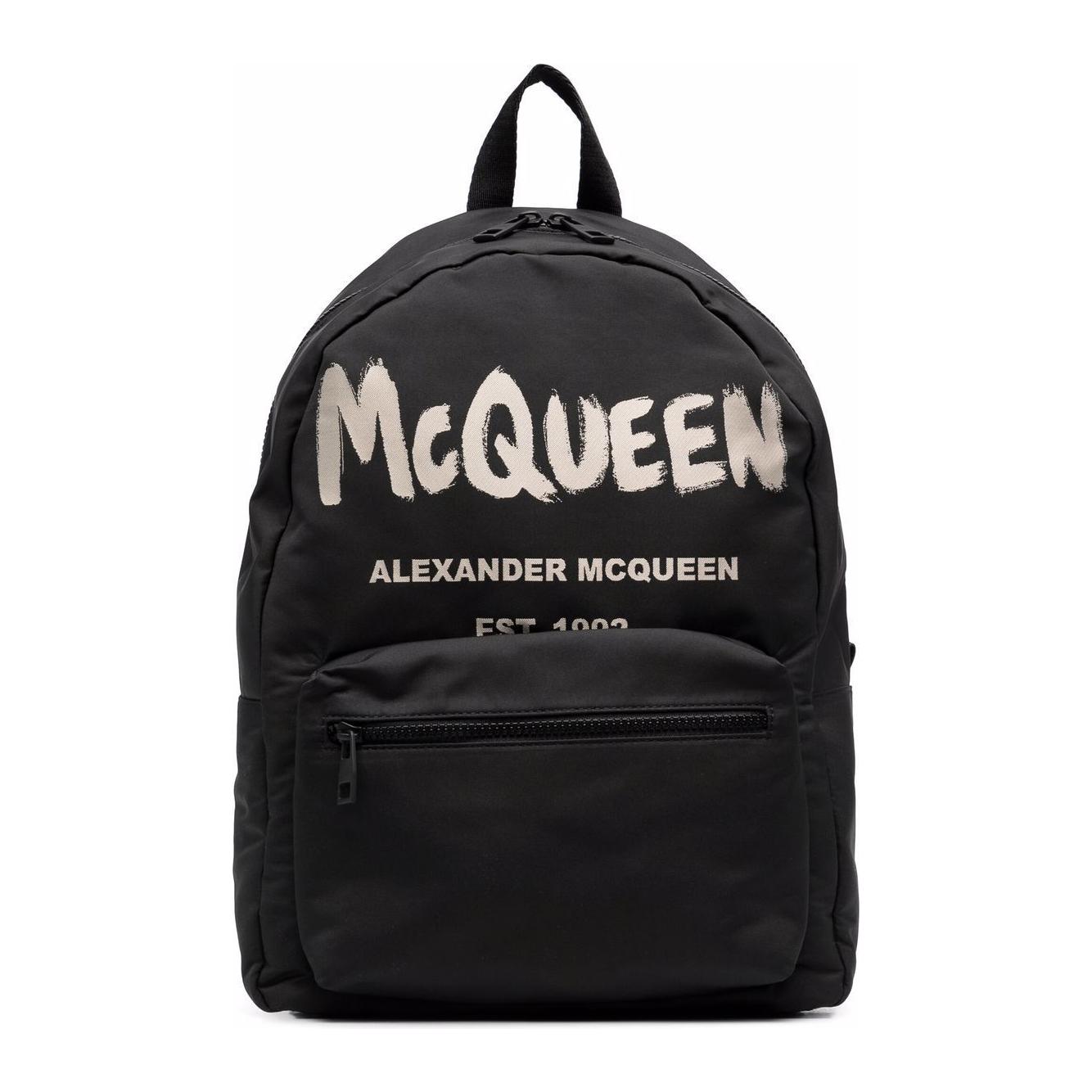 Front view with bag zipped and handles upright.