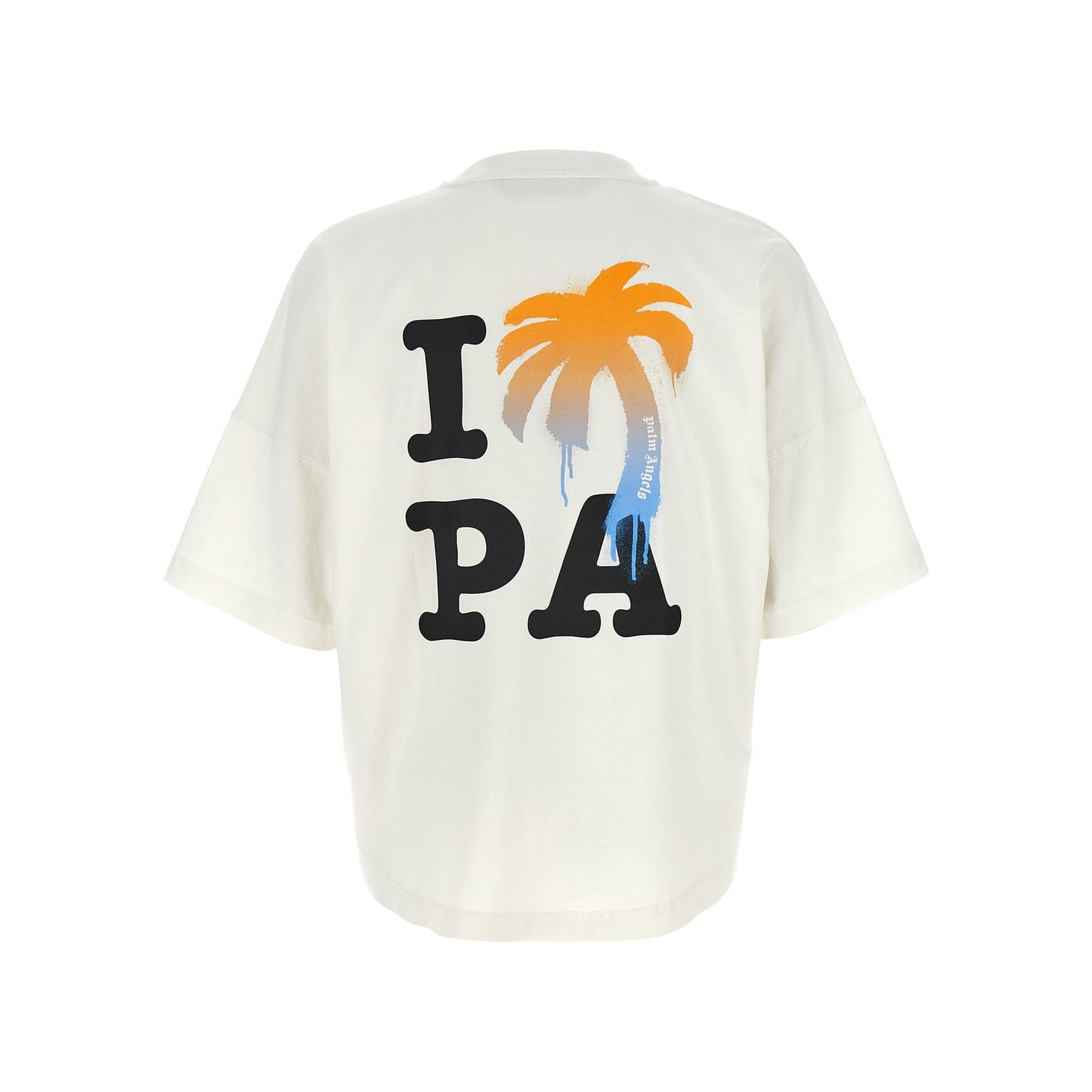 Palm Angels White Cotton T-Shirt