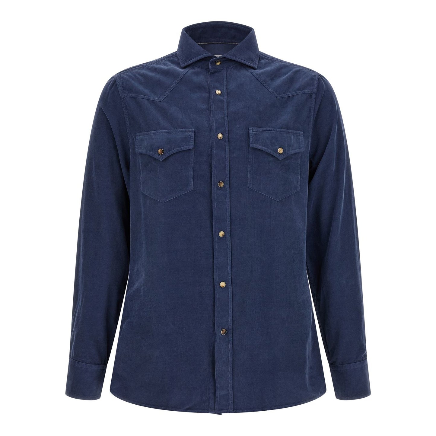 Brunello Cucinelli Blue Cotton Blouse