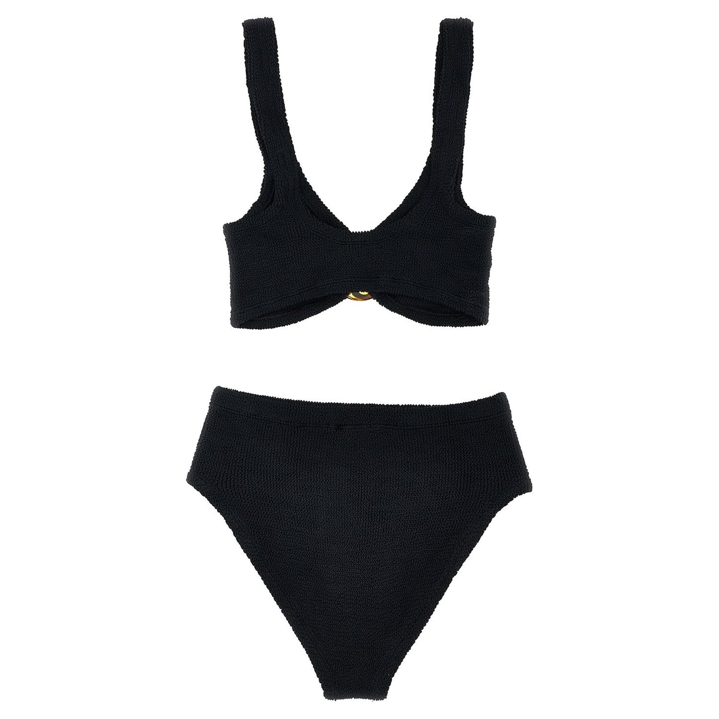 Hunza G Black Nylon Bikini