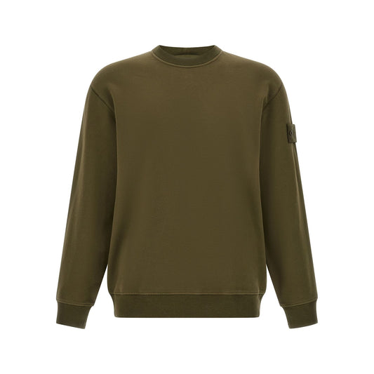 Stone Island Bicolor Cotton Sweatshirt