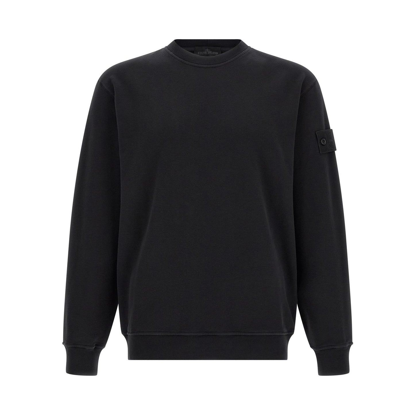 Stone Island Black Cotton Sweatshirt