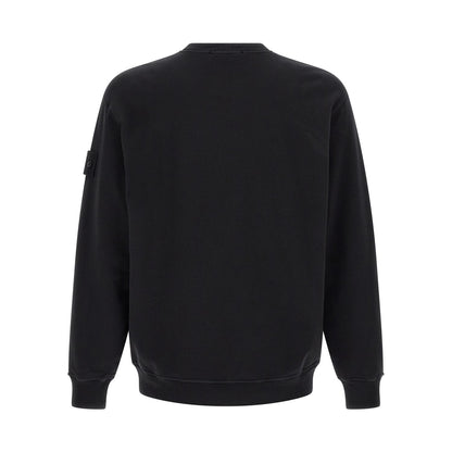 Stone Island Black Cotton Sweatshirt