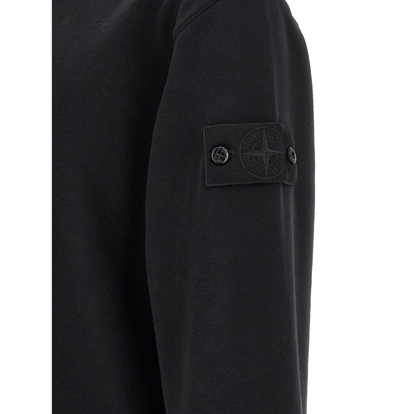 Stone Island Black Cotton Sweatshirt