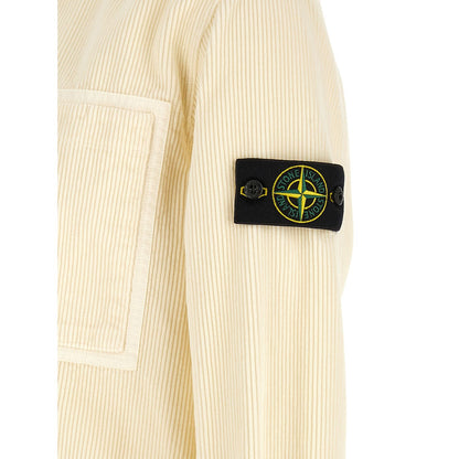Stone Island White Cotton Blouse
