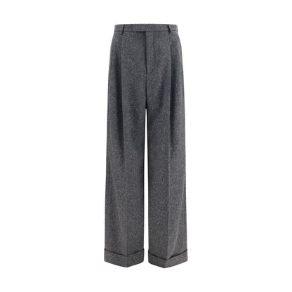 Valentino Garavani Gray Wool Oves Aries Pants