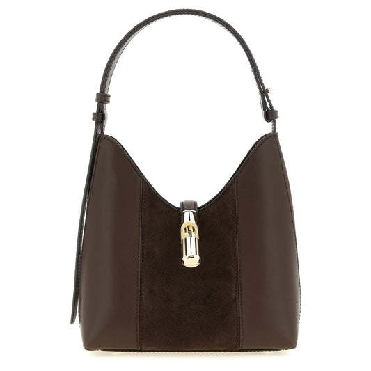 Furla Brown Calfskin Shoulder Bag