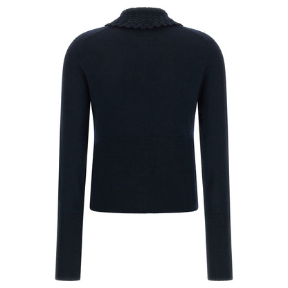 Chloé Blue Wool Cardigan