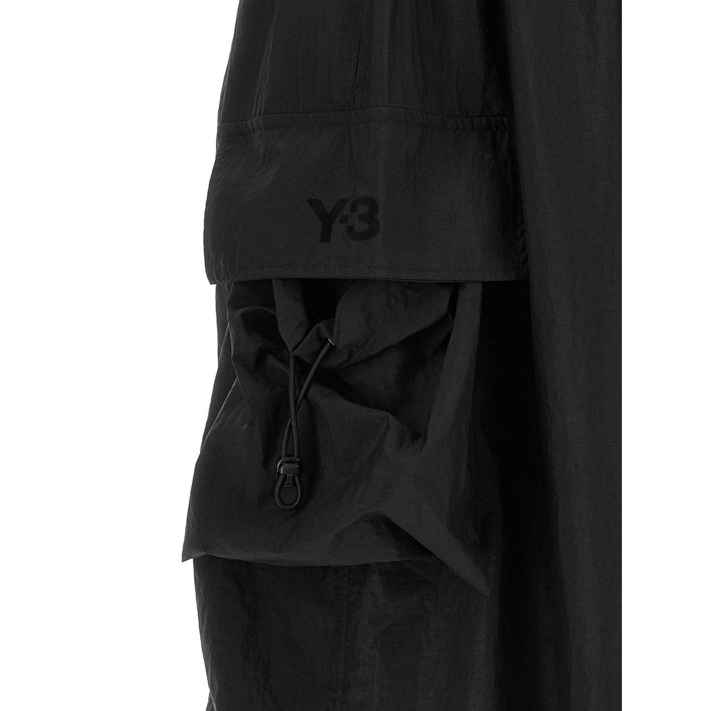 Y-3 Black Polyamide Cargo Pants