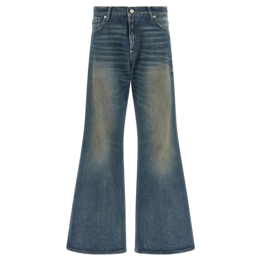 Haikure Blue Cotton Flared Jeans