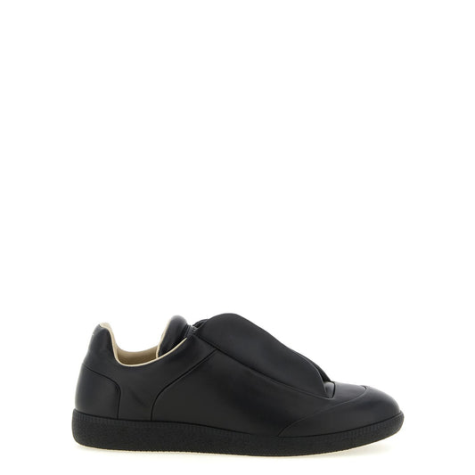 Maison Margiela Black Calfskin Low Top Sneakers