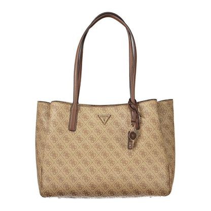 Guess Jeans Beige Polyurethane Women's Bag