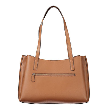 Guess Jeans Brown Polyethylene Handbag