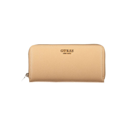 Guess Jeans Beige Polyethylene Wallet
