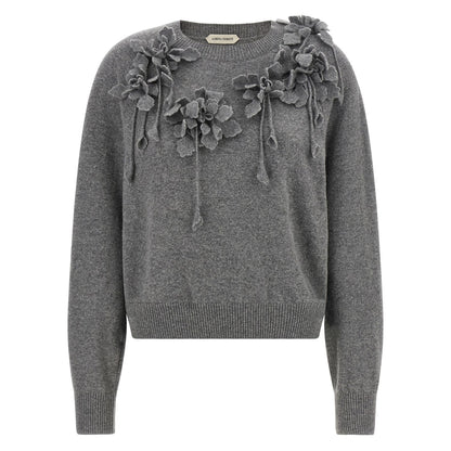 Alberta Ferretti Gray Virgin Wool Cardigan